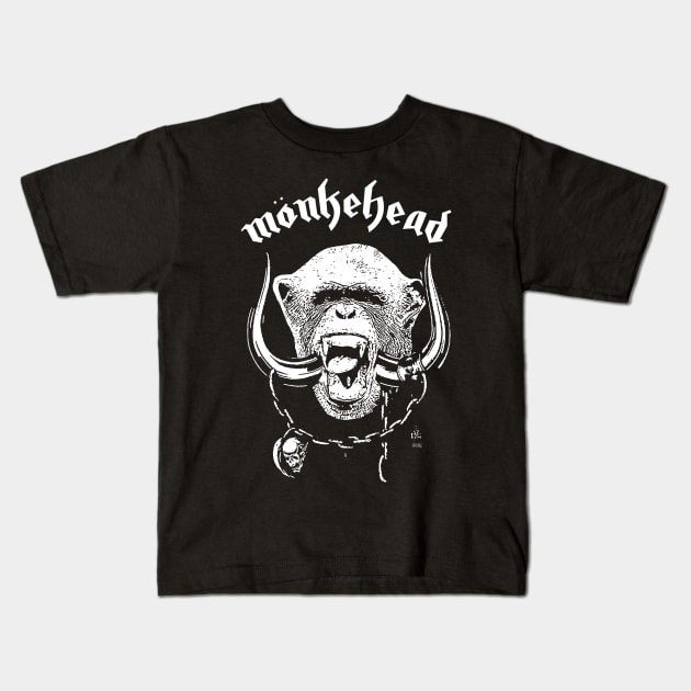 Monkehead Kids T-Shirt by E5150Designs
